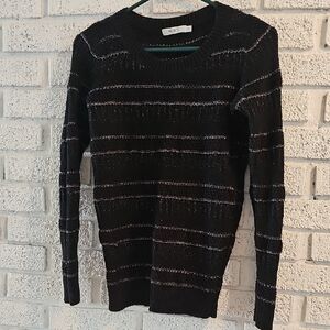 Ricki's Black and Purple Striped Sweater